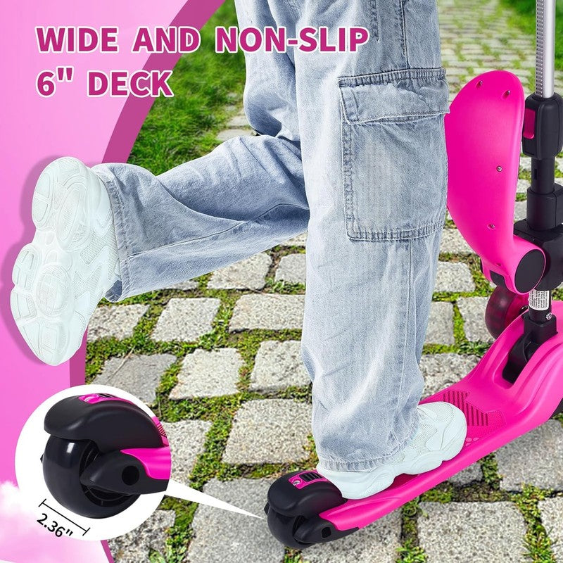 Kids 2 in 1 Folding 3 Wheel Kick Scooter Adjustable Height Safety Lock Ages 3 145