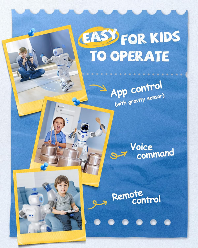 Programmable Smart Robot for Kids RC Interactive Voice & App Control Toy4