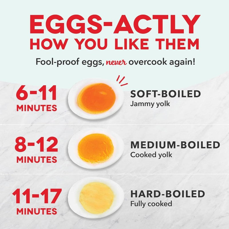 Rapid Egg Cooker   Boiler, Poacher & Steamer   Includes Measuring & Recipe Guide6