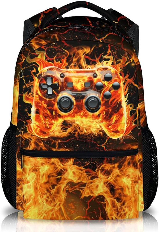 17in Gamer Backpack for Boys Kids Teen School Bookbag Large Capacity7