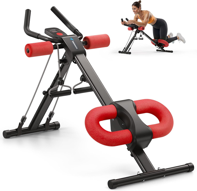 Adjustable Ab Machine for Home Gym, Foldable Ab Trainer with Knee Protection9