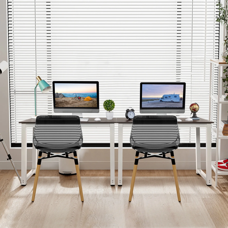 43.3in Wood Computer Desk Laptop Study Table Workstation Home Office Furniture1