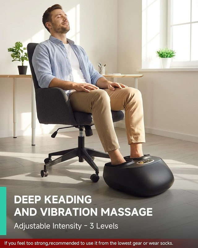 Shiatsu Foot Massager w/ Heat Kneading Compression for Pain Relief Size 131