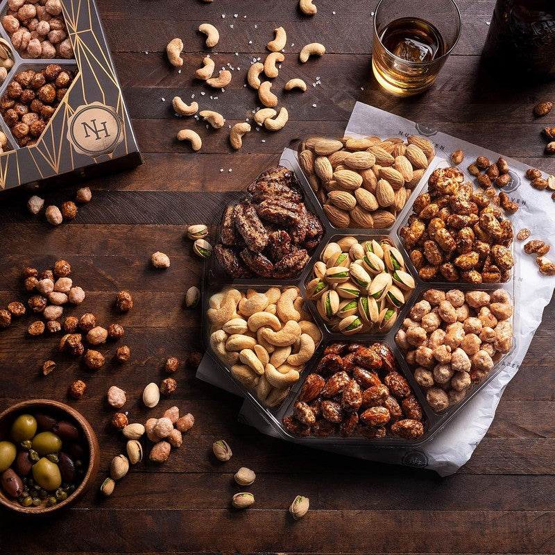 Holiday Christmas Nuts Gift Basket - Assortment of Sweet & Roasted Salted Gourme2