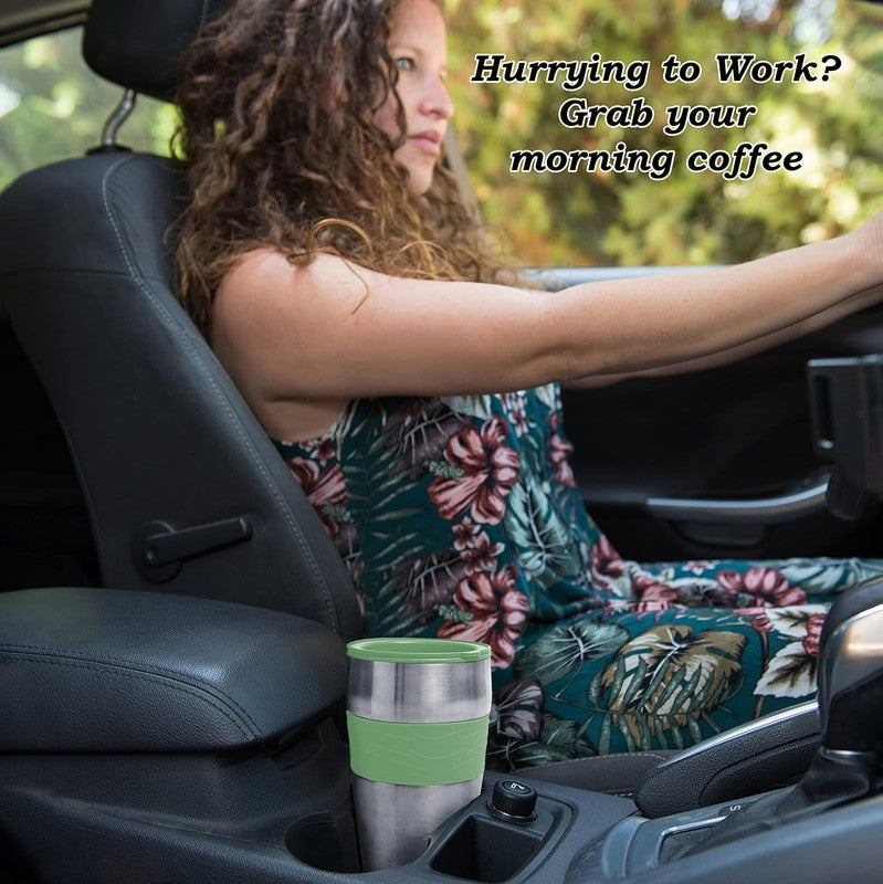 Green Single Serve Coffee Maker with 14Oz Travel Mug & Auto Shut Off6
