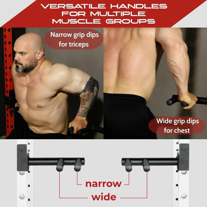 Power Rack J-Hooks Heavy Duty 2x2 & 3x3 Barbell Holders2