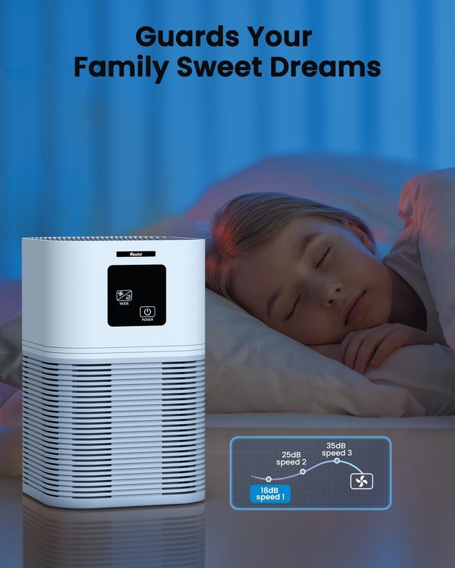 HEPA Air Purifier for Large Rooms, Quiet Pet Dander & Wildfire Cleaner4