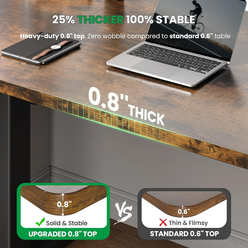 48x24 Electric Standing Desk Adjustable Sit Stand Office Desk 3 Memory Presets2