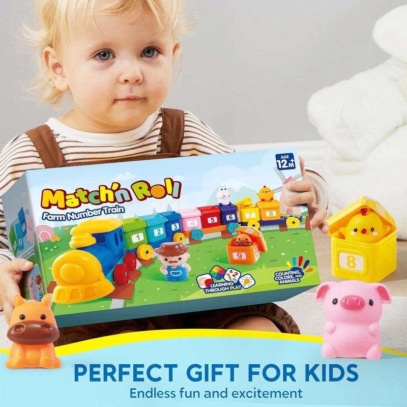 Montessori Learning Toys for Toddlers 1 2 3 Years Old, Counting, Matching & Sort1