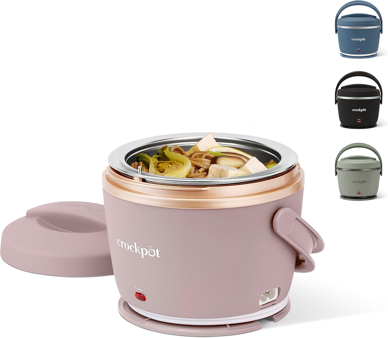 20oz Electric Lunch Box Portable Food Warmer Blush Pink Travel Car On The Go11