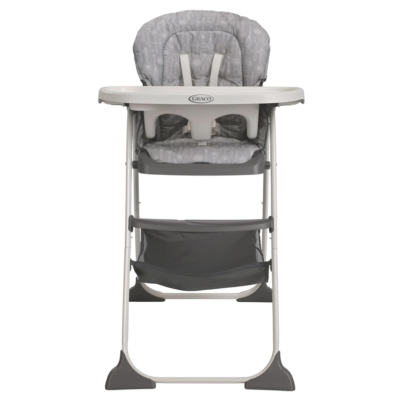 Slim Snacker High Chair, Ultra Slim, Fast-Folding, Multiple Recline Positions, C6