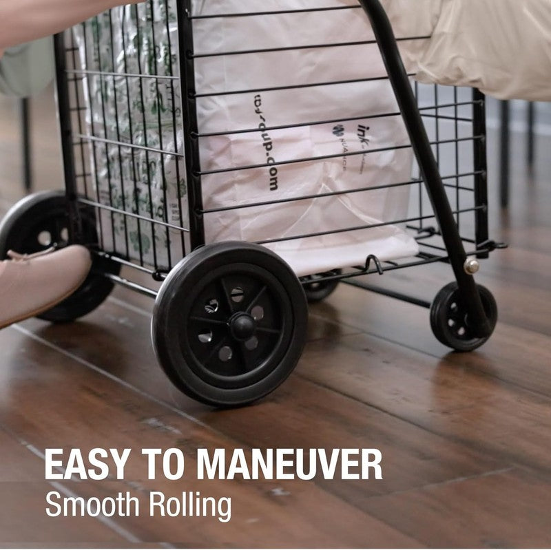 Utility Cart with Wheels to Be Used for Shopping, Grocery, Laundry and Stair Cli2