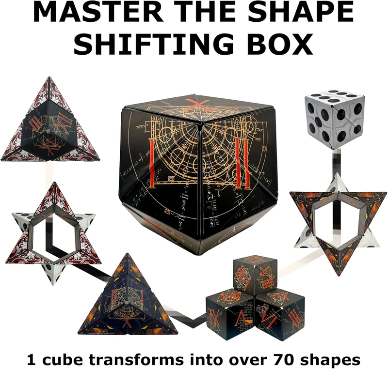 Sensory Fidget Cube Stress Relief Shape Shifting Toy 100+ Shapes4