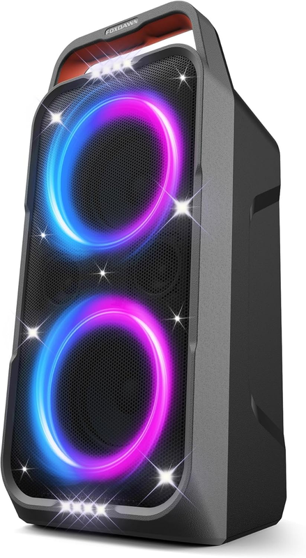 Wireless Boombox Speaker 240W Powerful Bass LED Light Party Outdoor Speaker9