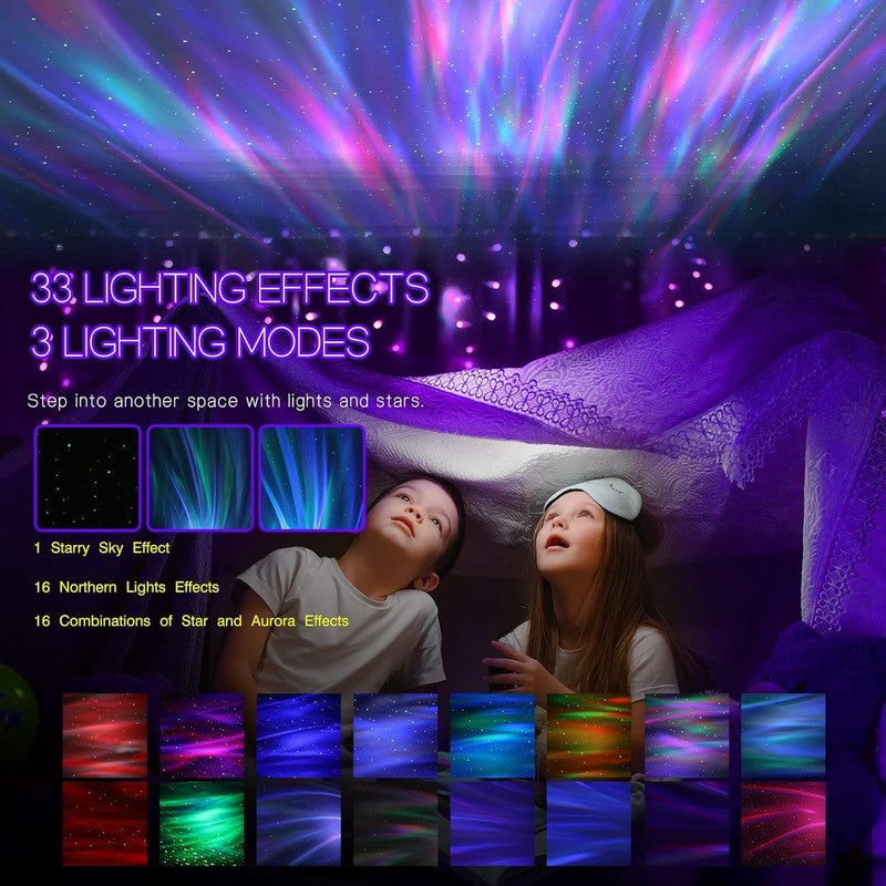 Northern Galaxy Light Aurora Projector with 33 Light Effects, LED Star Projector2