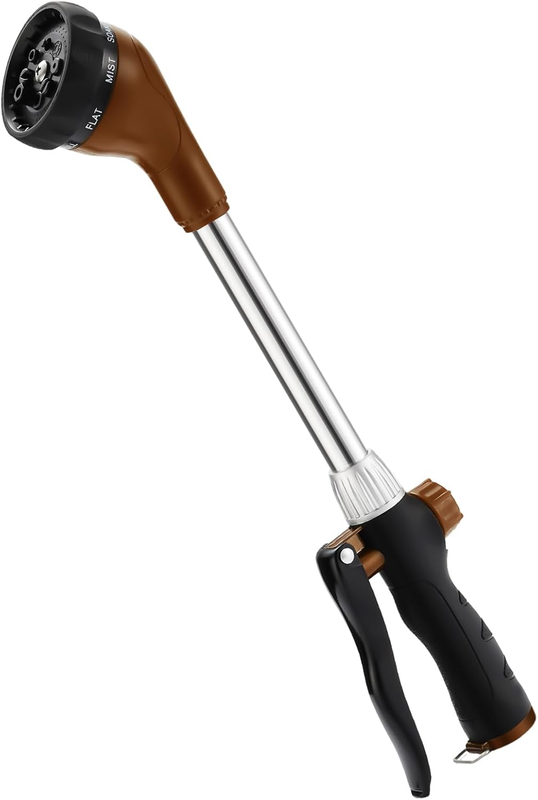 Heavy Duty 16-Inch Watering Wand with 8 Spray Patterns for Garden Use10