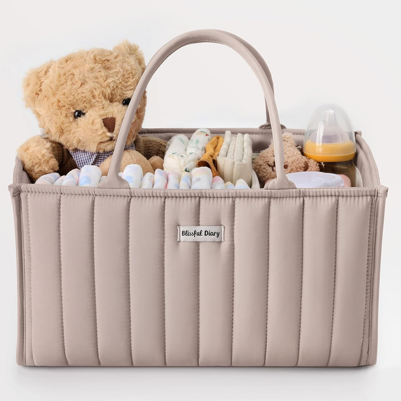 Baby Diaper Caddy Organizer Storage Basket Newborn Essentials Sand0