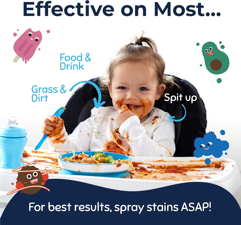 Miss Mouth Messy Eater Stain Remover Kit 2 Spray + 16oz Refill Baby3
