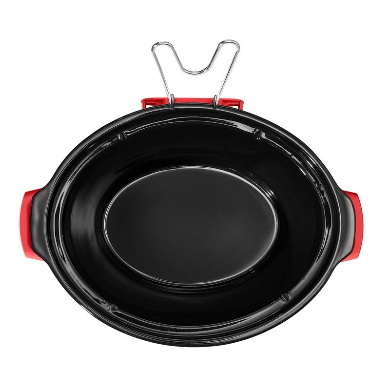 6 Qt Programmable Slow Cooker, Tomato Red by Drew Barrymore8