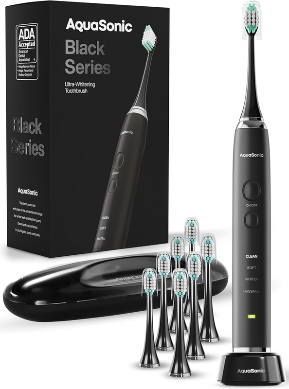 Ultra Whitening Electric Toothbrush 8 Heads 40000 VPM Wireless Charging0