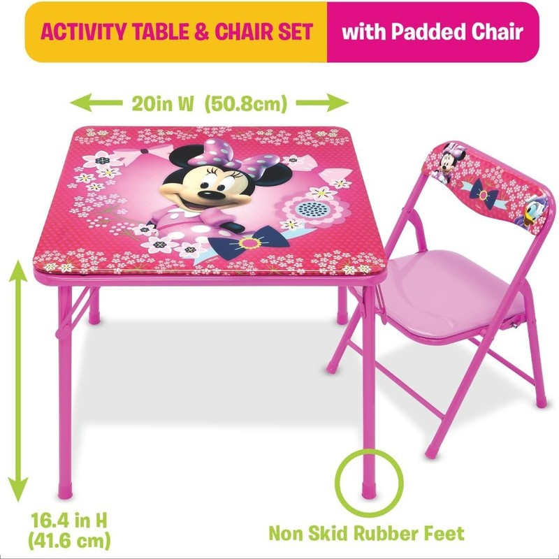 Toddler Mouse Table & Chair Set 24 48M 1 Table 1 Chair 70lb Limit1