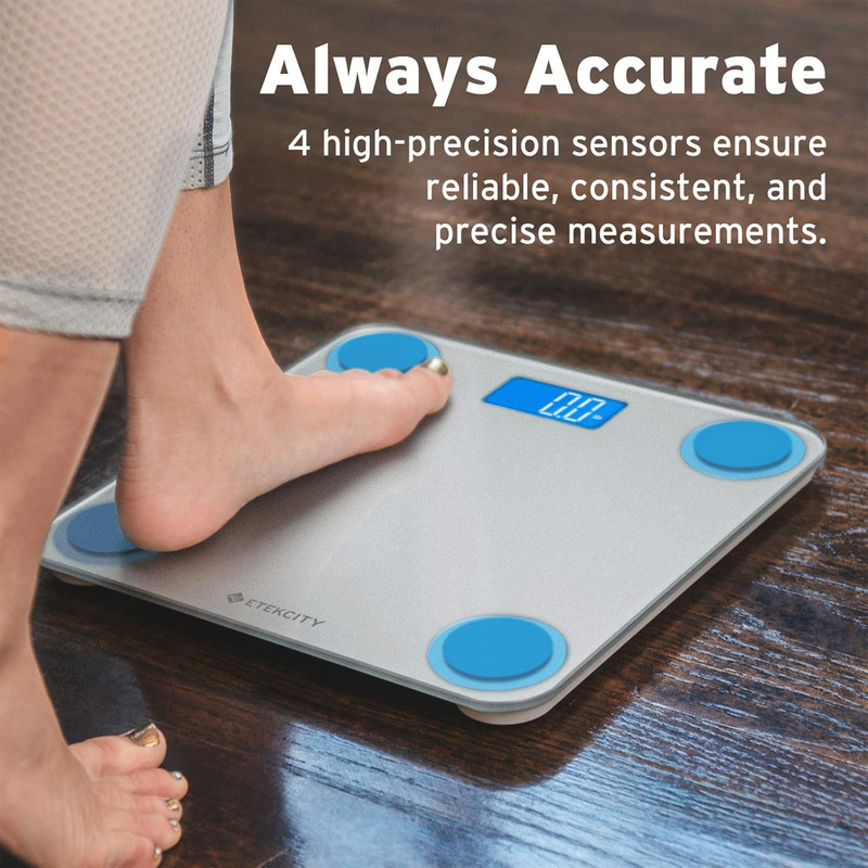 Bathroom Scale Digital Body Weight 400lb White Step On Accurate Scale3