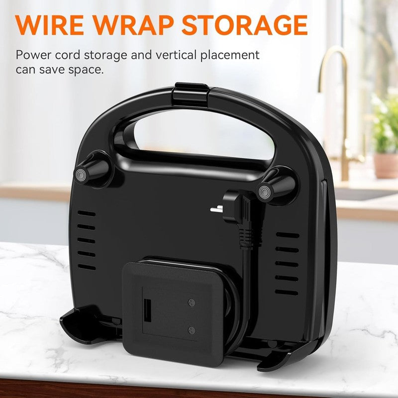 2 Slice Sandwich Maker Grilled Cheese Nonstick Triangle Plates 750W5