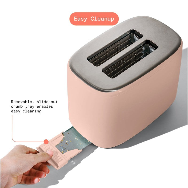 2 Slice Toaster with Touch Activated Display, Rose by Drew Barrymore6