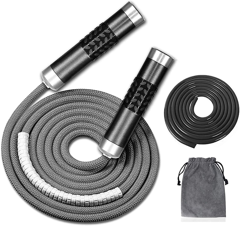 Weighted Jump Rope 1lb Tangle Free Speed Skipping MMA Boxing Adjustable Rope5
