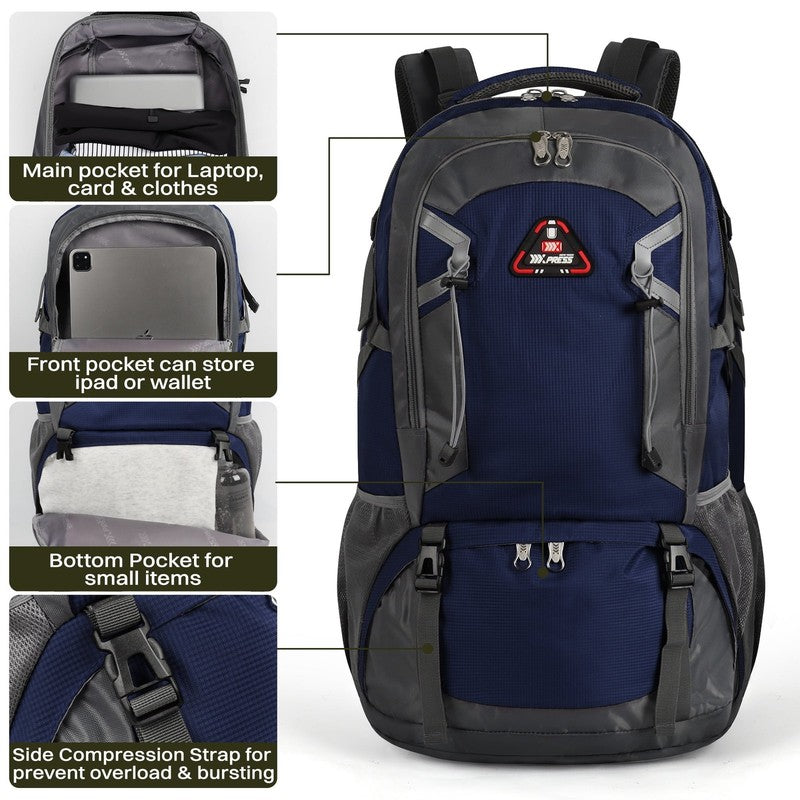 50L Hiking Backpack for Men Women, Outdoor Camping Backpacking Backpack, Lightwe2