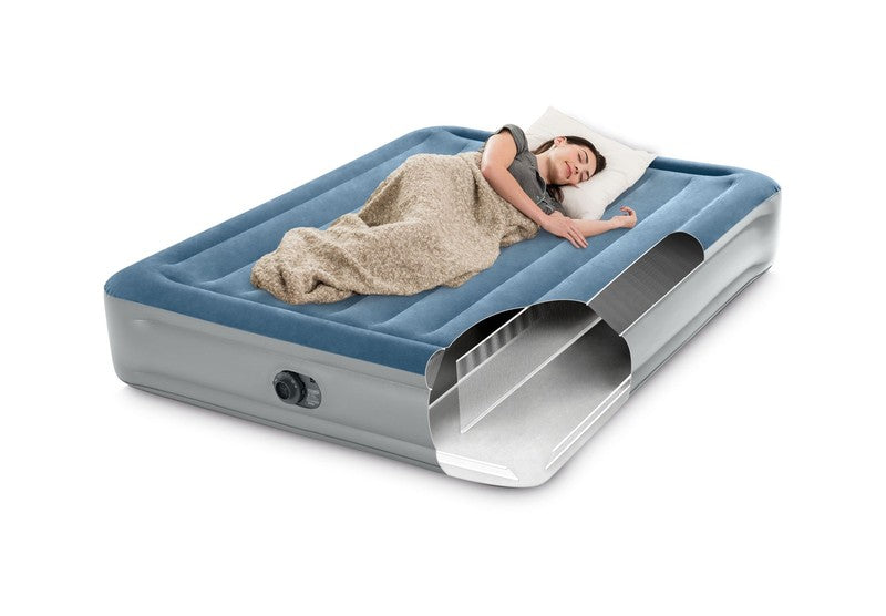 15" Queen Dura Beam Deluxe Airbed Mattress w/ Built In Pump Essential Rest8