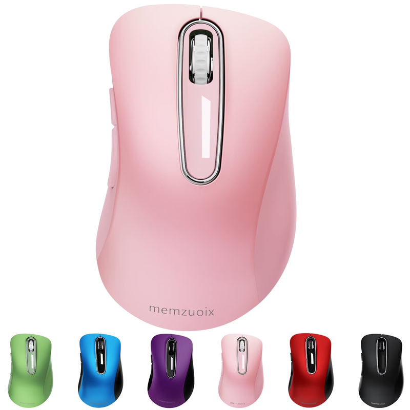 2.4GHz Wireless Mouse 1200 DPI 5 Button USB Receiver for PC Laptop Pink11