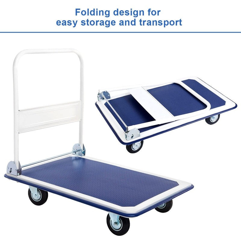 660Lbs Platform Cart Dolly Folding Foldable Moving Warehouse Push Hand Truck3