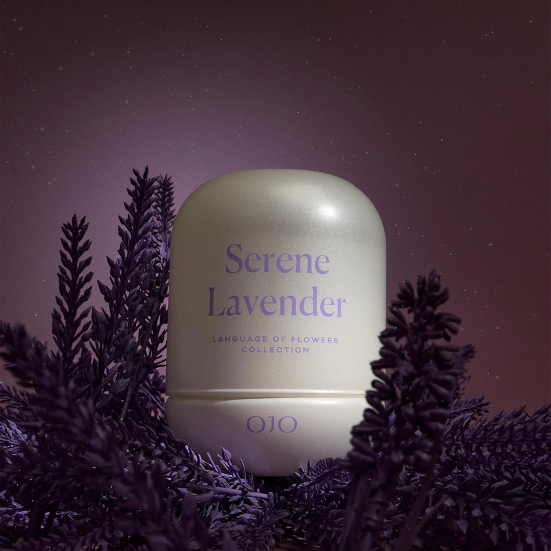 OJO Serene Lavender Scented Candle 7.8 Oz Jar Candle +35 Hour Long Lasting Burn3