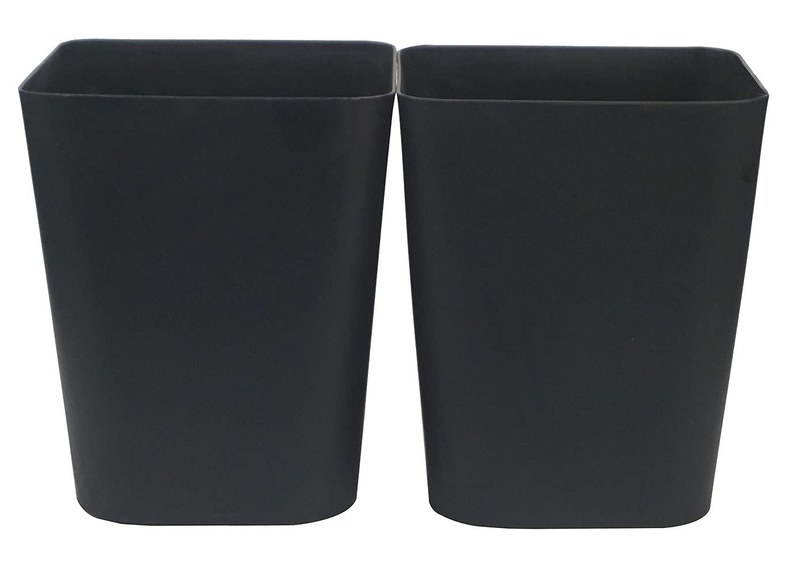 1.6 Gal Black Trash Can 2 Pack for Bathroom, Kitchen, Office Wastebasket7