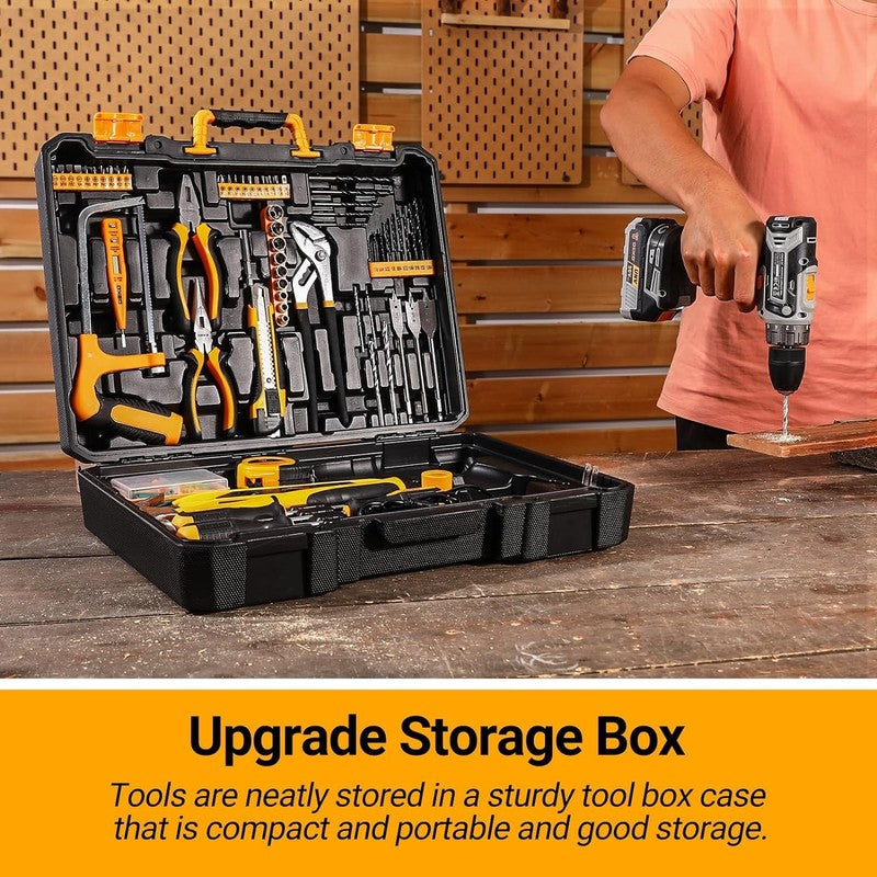 20V Cordless Drill Tool Kit Power Electric Drill Driver Home Repair Case5