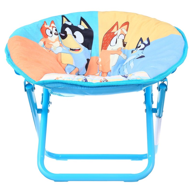 Round Foldable Saucer Chair, Blue4
