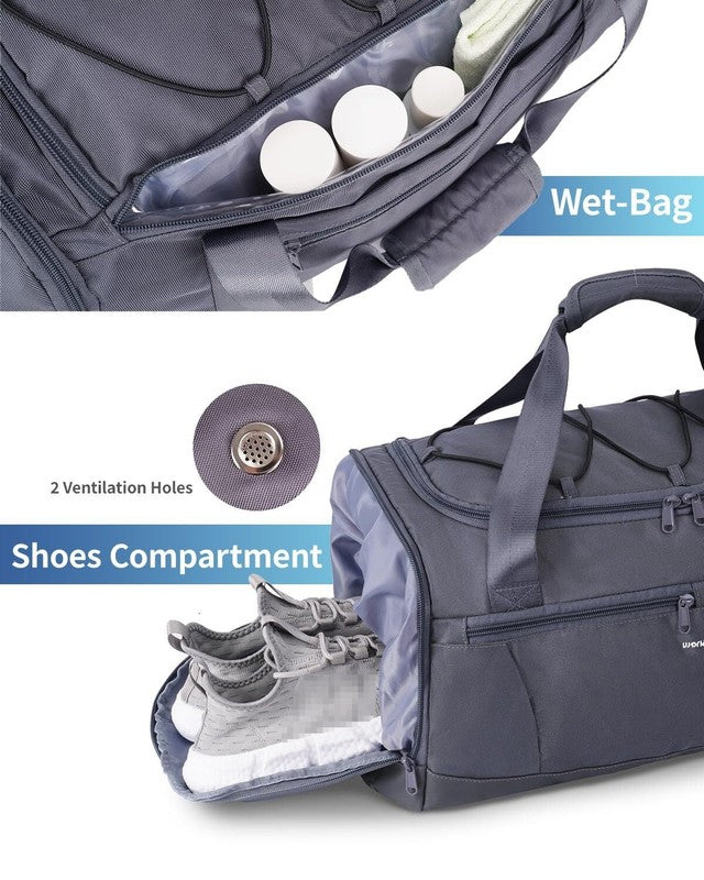 Gym Bag for Men Large Capacity Duffel Bags with Shoe Compartment Tote with Troll9