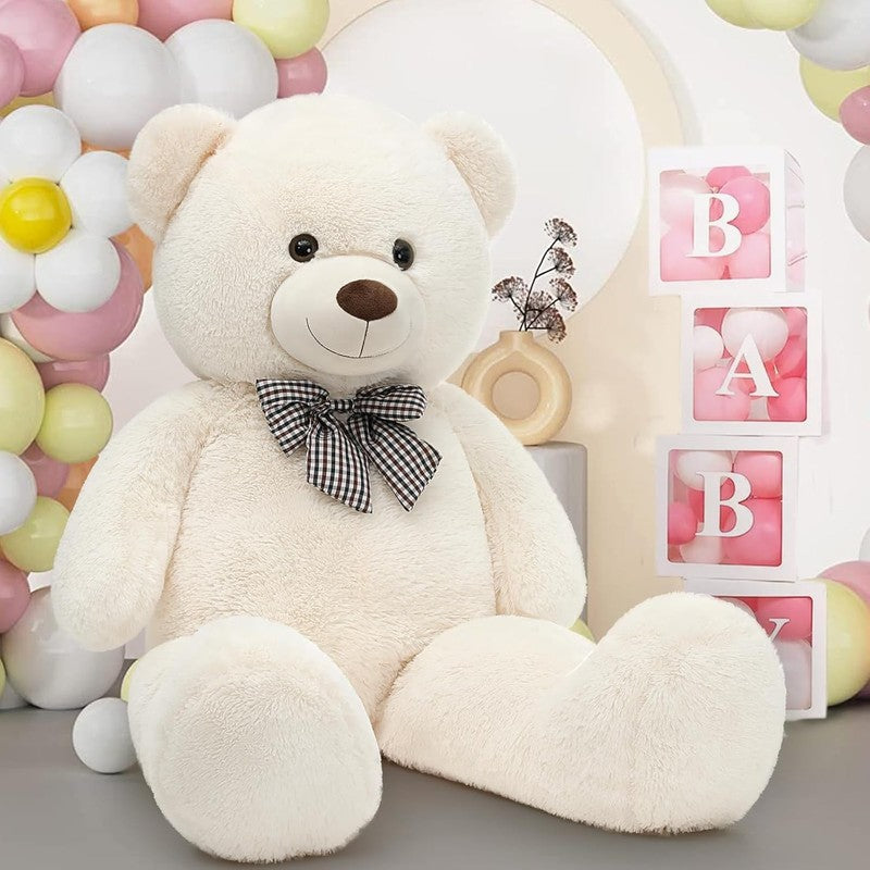 Giant Teddy Bear Big 4 Feet Stuffed Animal Stuffed Bear Baby Shower Life Size La2