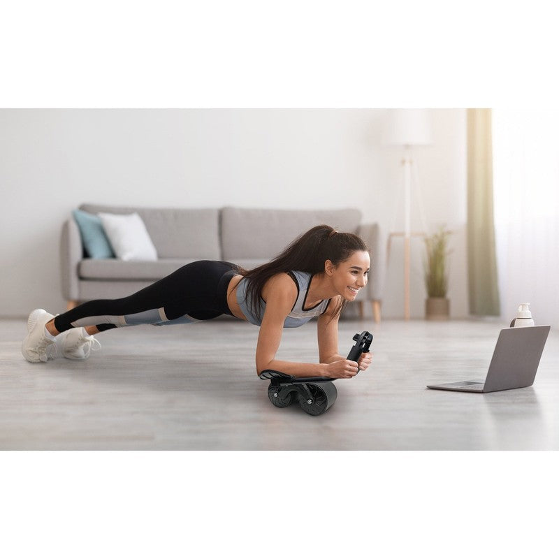 Plank Abdominal Roller Wheel. Core Strength, Abdominal Trainer, Black7
