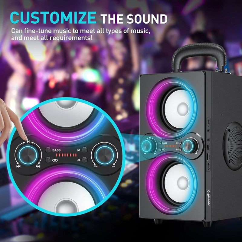80W Bluetooth Speaker, TWS, Beat-Driven Lights, 100dB Loud Bass, Outdoor Party4