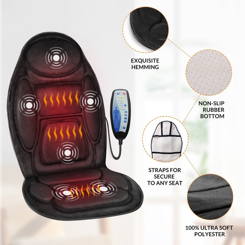 Back Massager with Heat, Soothing Memory Foam Massage Chair Pad for Home Use, Gi2