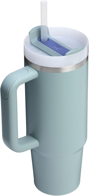 Stanley Quencher H2.0 30oz Tumbler w/ Handle Straw Insulated Blue Cactus2