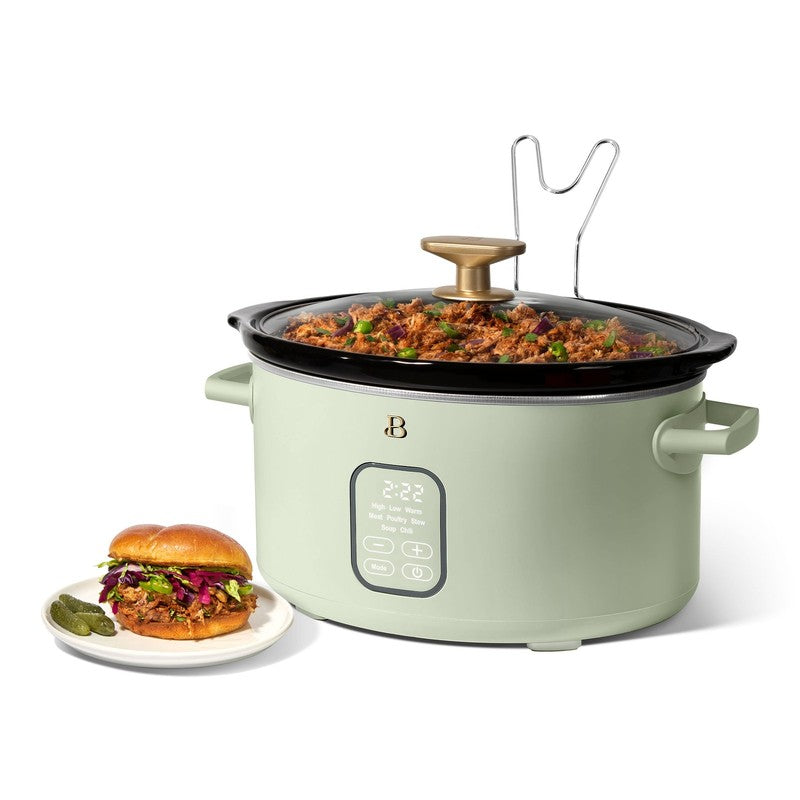 6 Qt Programmable Slow Cooker, Sage Green by Drew Barrymore6
