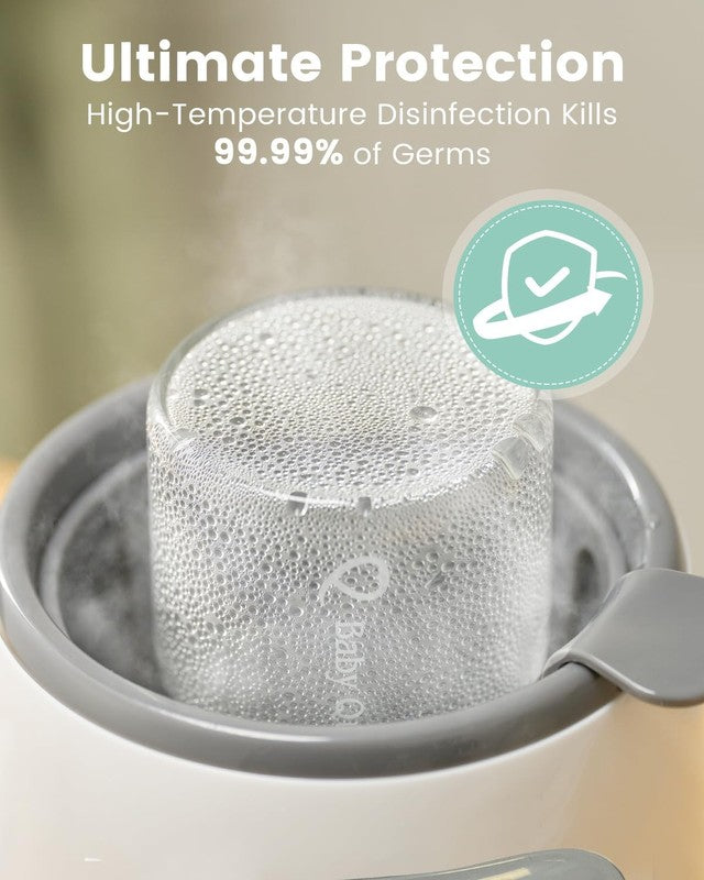 8-in-1 Fast Baby Bottle Warmer w/ Timer, Defrost, Sterilize, Food Heater Gray6