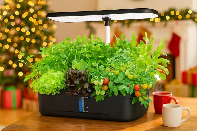 12 Pod Hydroponics Growing System Indoor Herb Garden w/ Grow Light Timer7