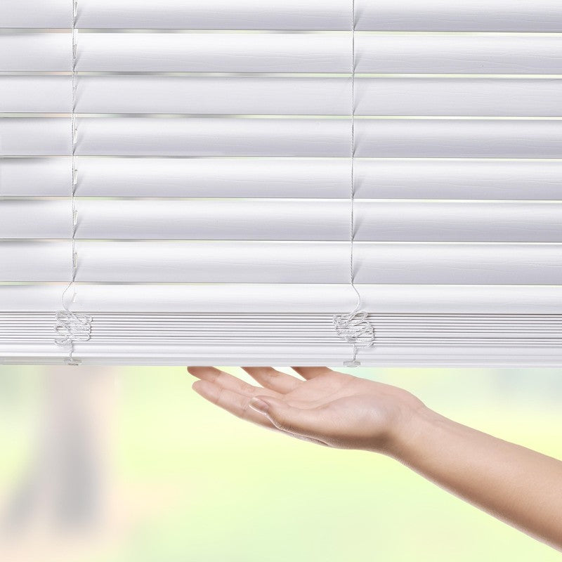 2" Cordless Faux Wood Horizontal Blinds, White, 47" W X 64" L3