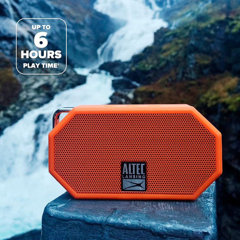 Mini H2O - Waterproof Bluetooth Speaker, IP67 Certified & Floats in Water, Compa6