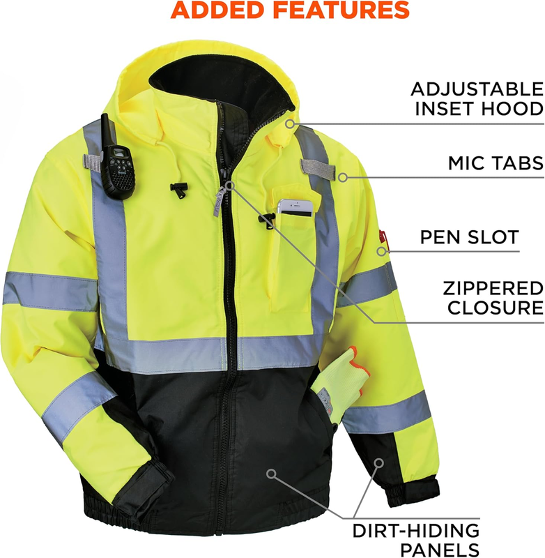 Hi Vis Bomber Safety Jacket5