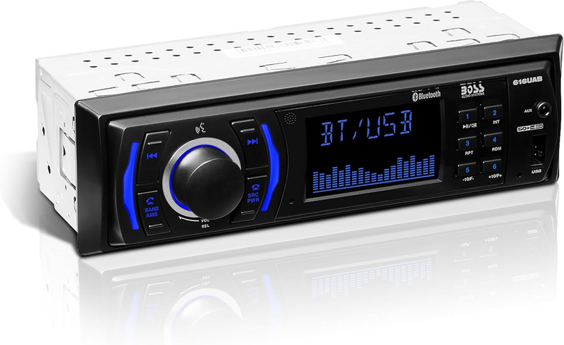 616UAB Car Stereo with Bluetooth   Single DIN, MP3, USB, Aux In, AM/FM, No CD DV0